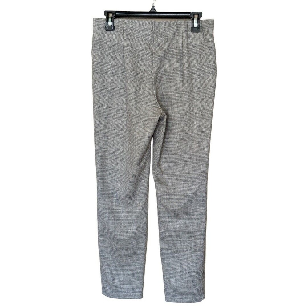 Philosophy Gray plaid Soft faux leather pull on pants sz small